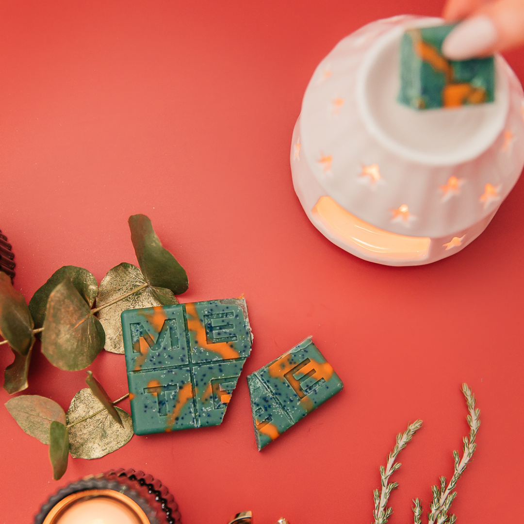 frosty fresh pine wax meltee bar