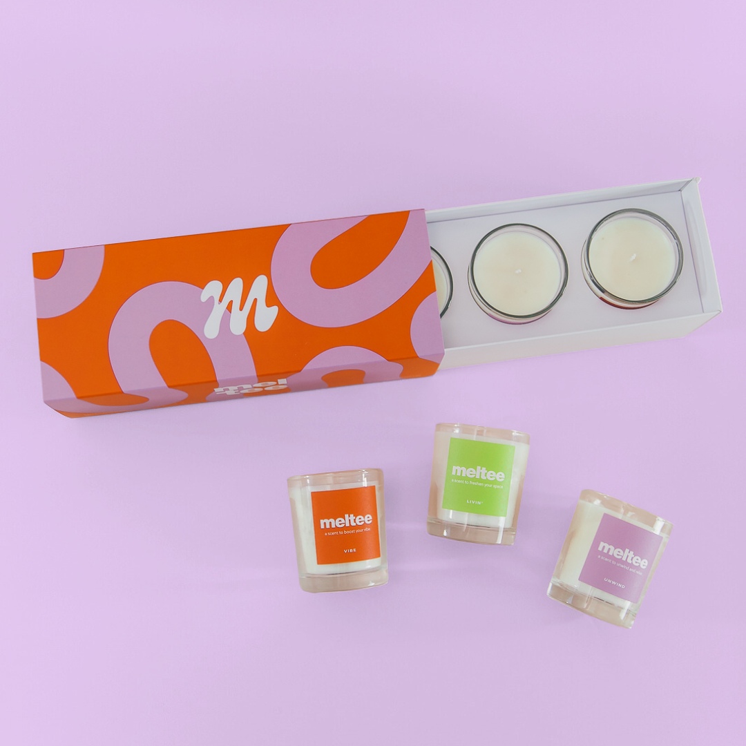 set the scene mini votive candle