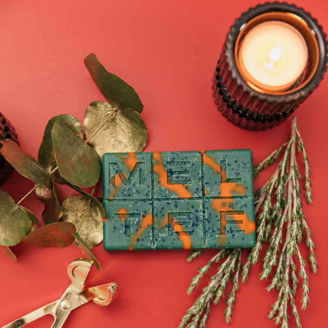 frosty fresh pine wax meltee bar