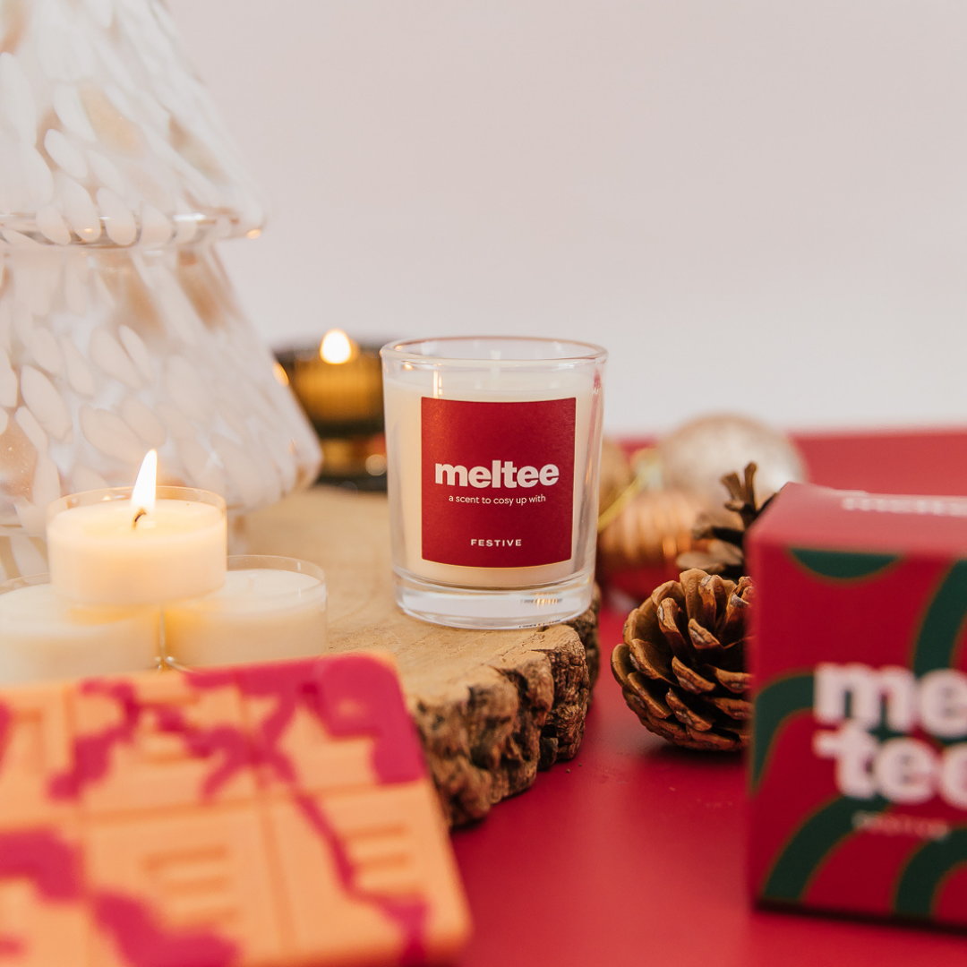 around the fireplace mini votive candle