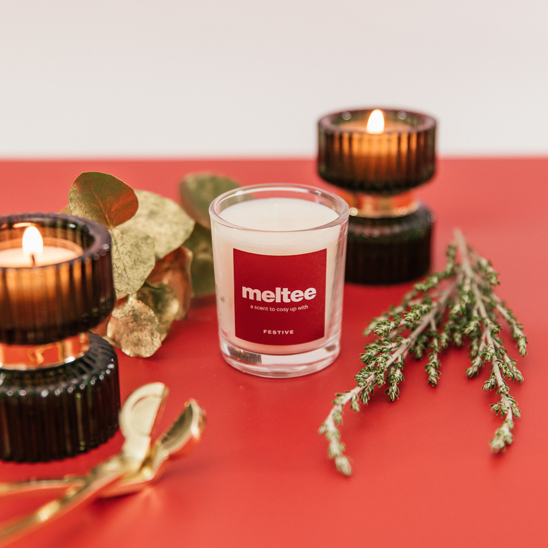 frosty fresh pine mini votive candle